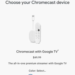 CHROMECAST WITH GOOGLE TV